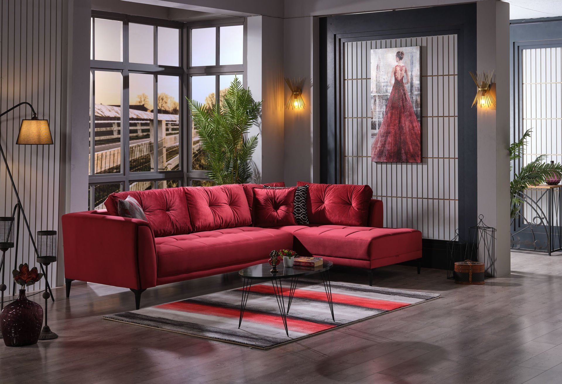 Salerno Köşe Takımı Kırmızı