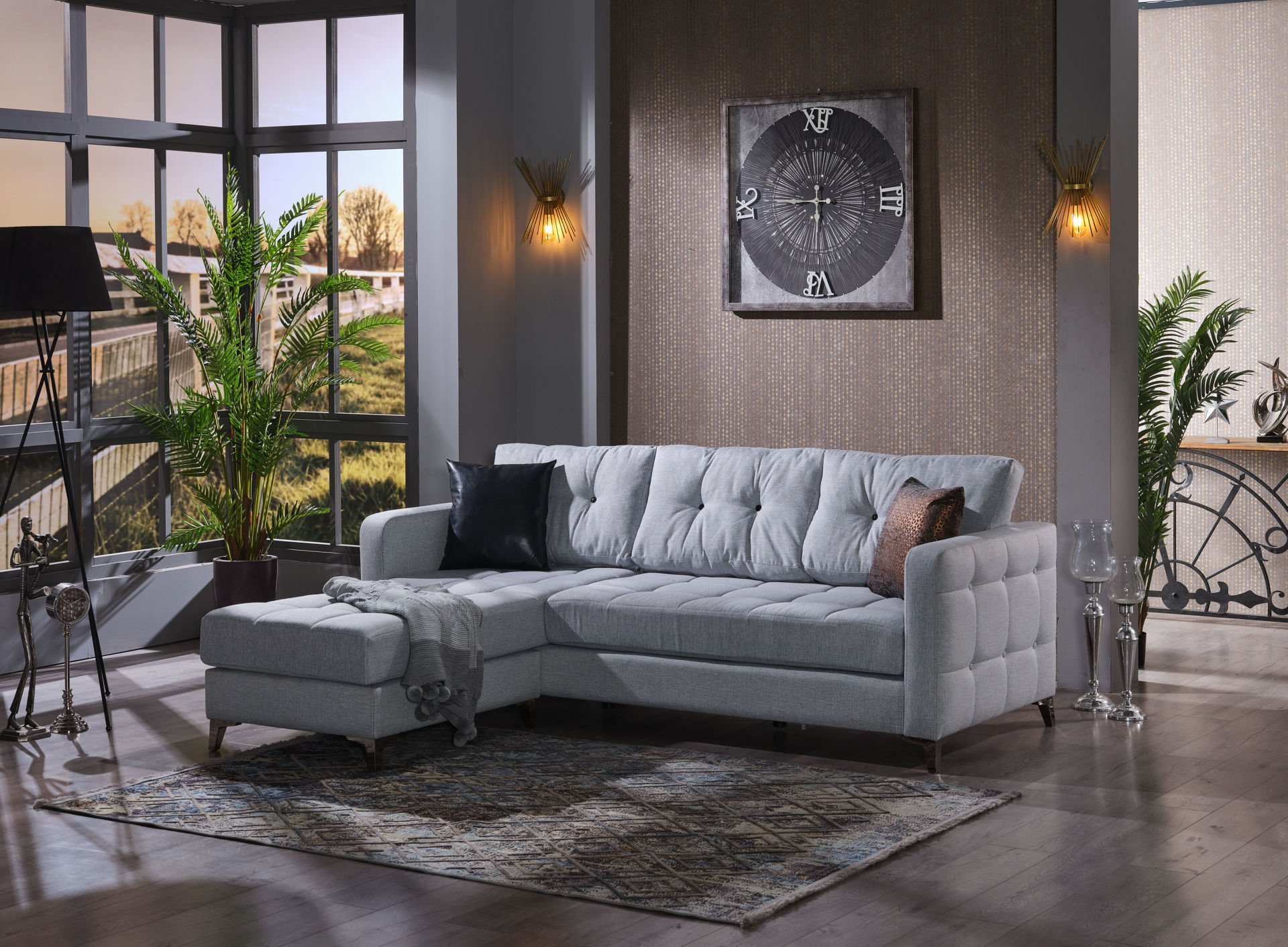 Malaga Köşe Takımı Gri