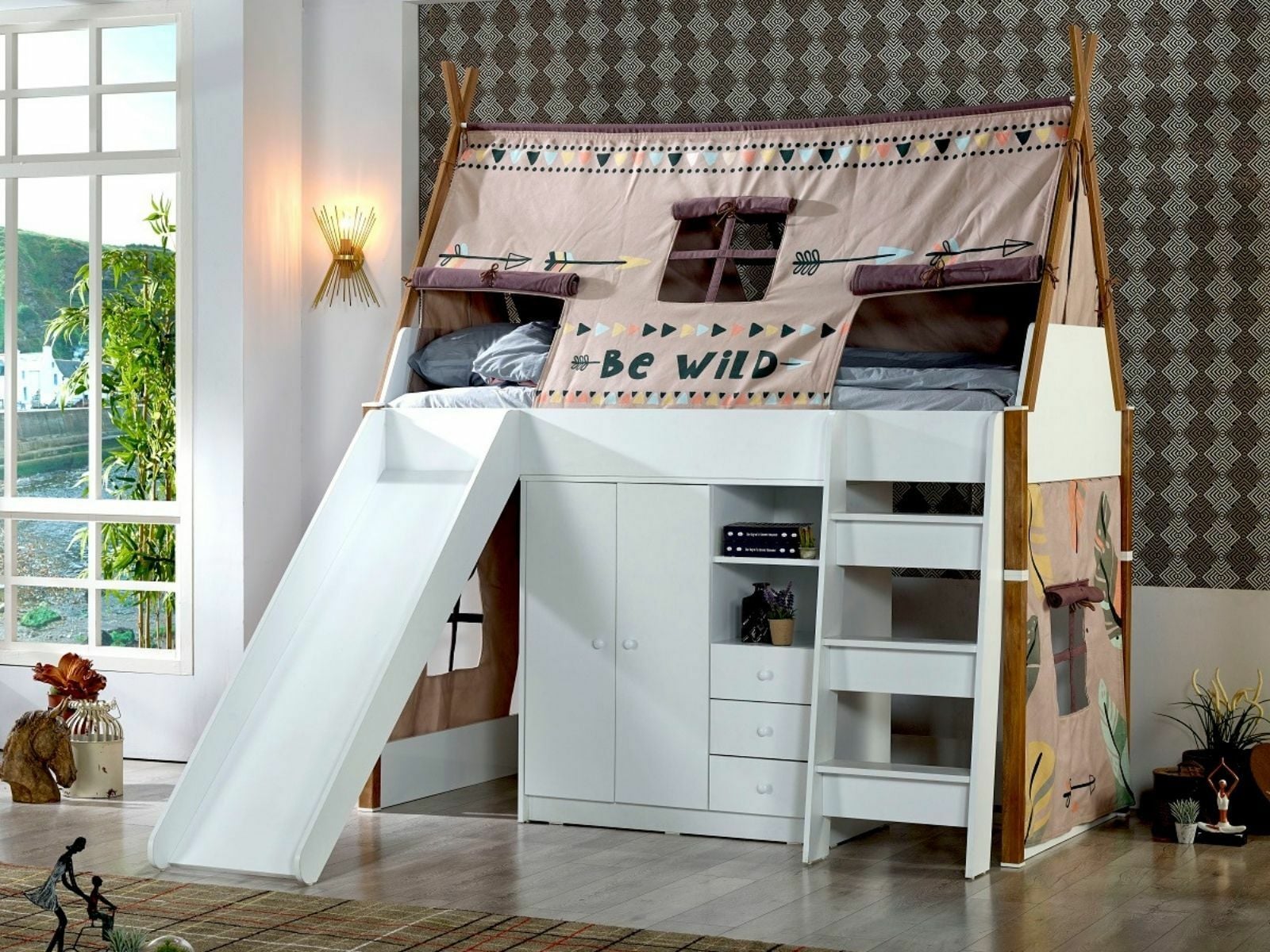 Montessori Wild Çocuk Odası Merdiven