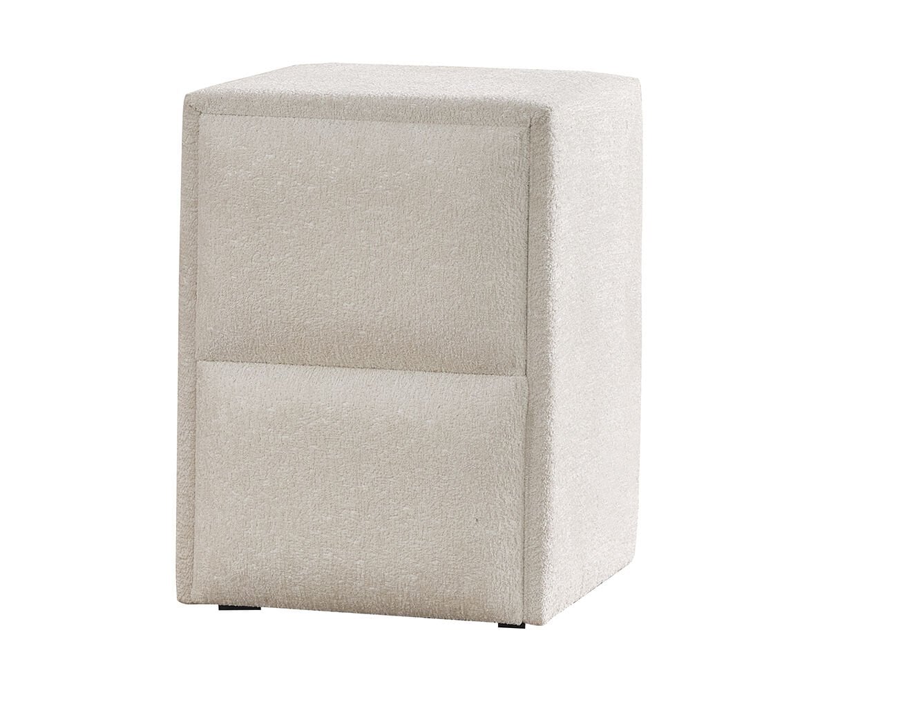 AMORE Kumaş Kaplama Tek Kapaklı Komodin