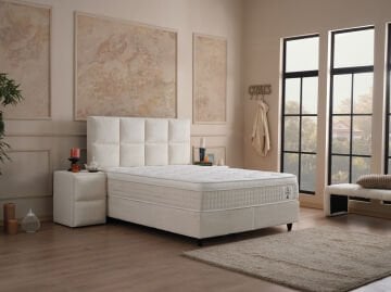 AMORE Kuş Tüyü Sünger Pocket Core Torba Yay Teknolojisi Yatak Seti