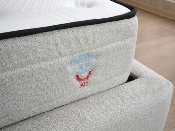 ICE SLEEP Kuzey Konforu Yatak Baza Başlık Seti – Terletmeyen Yatak, Hidrolik Sandıklı Baza, Modern Başlık