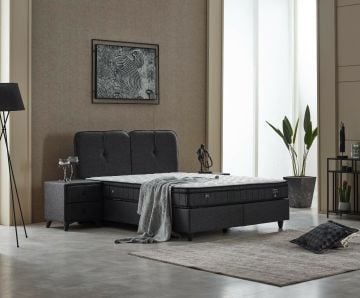 Bodrum DCS Dinamik Yay Sistemli Tek Yönlü Dört Mevsim Yatak Baza Başlık Seti