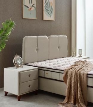 Bodrum DCS Dinamik Yay Sistemli Tek Yönlü Dört Mevsim Yatak Baza Başlık Seti