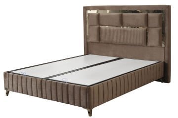 BROWN DİAMOND Sandıklı Fonksiyonel Kilitlenebilir Amortisörlü Yüksek Ayaklı Başlıksız Baza