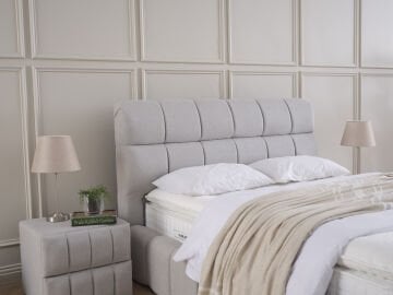 BUBBLEBED CloudDream Comfort Yatak Baza Başlık Seti – Bulut Yumuşaklığında Yatak, Sandıklı Hidrolik Baza, Dolgulu Başlık