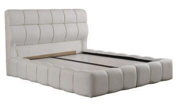 BUBBLEBED CloudDream Comfort Yatak Baza Başlık Seti – Bulut Yumuşaklığında Yatak, Sandıklı Hidrolik Baza, Dolgulu Başlık