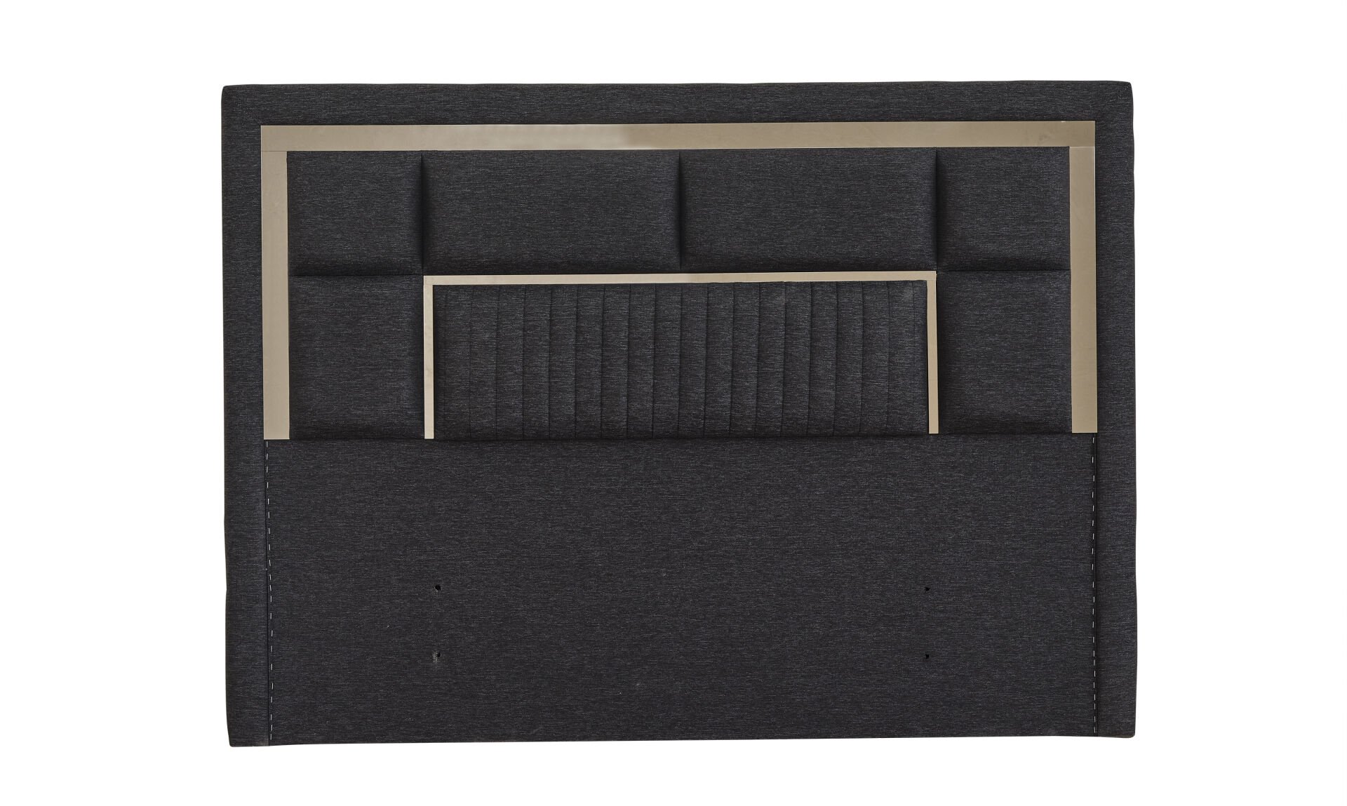 MİLANO Yatak Başlığı - Parlak Gold Geçişli, Birinci Sınıf Kumaş ve Klasik Zarafet