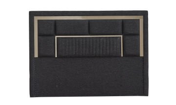 MİLANO Yatak Başlığı - Parlak Gold Geçişli, Birinci Sınıf Kumaş ve Klasik Zarafet