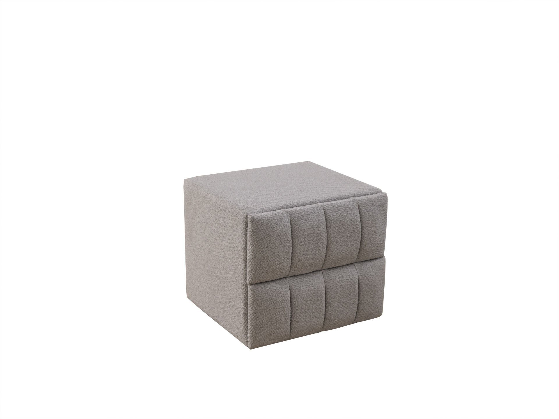 BUBBLEBED CloudSide Soft Komodin – Yumuşak Dokulu Kumaş, 2 Çekmeceli, Premium Seri