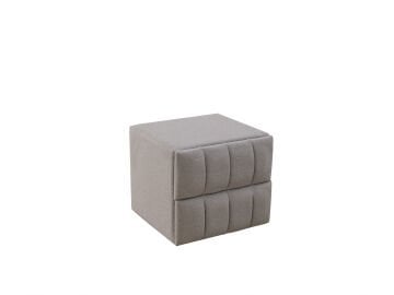 BUBBLEBED CloudSide Soft Komodin – Yumuşak Dokulu Kumaş, 2 Çekmeceli, Premium Seri