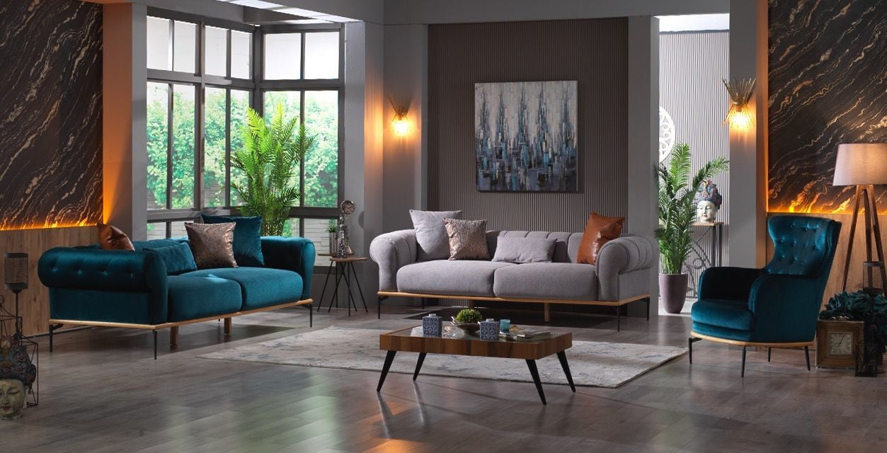 Amadeus Koltuk Takımı Amadeus Üçlü Yarmalı